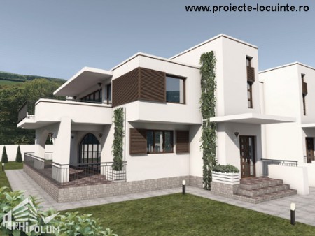 PROIECTE CASE MODERNE CU TERASA